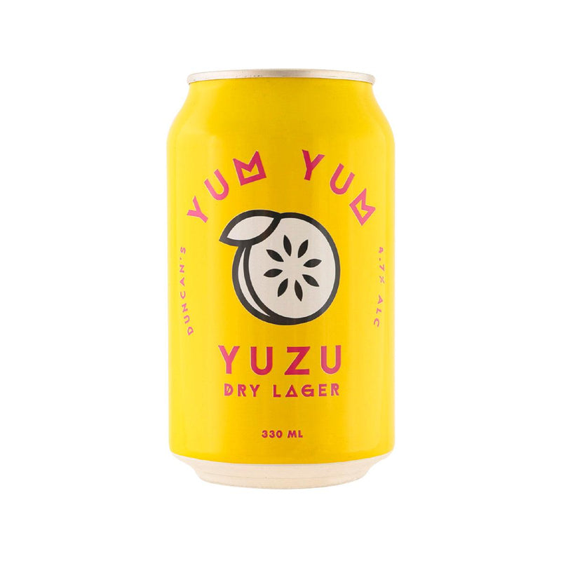 DUNCANS Yum Yum Yuzu Dry Lager Beer (Alc 4.7%) [Can]  (330mL)