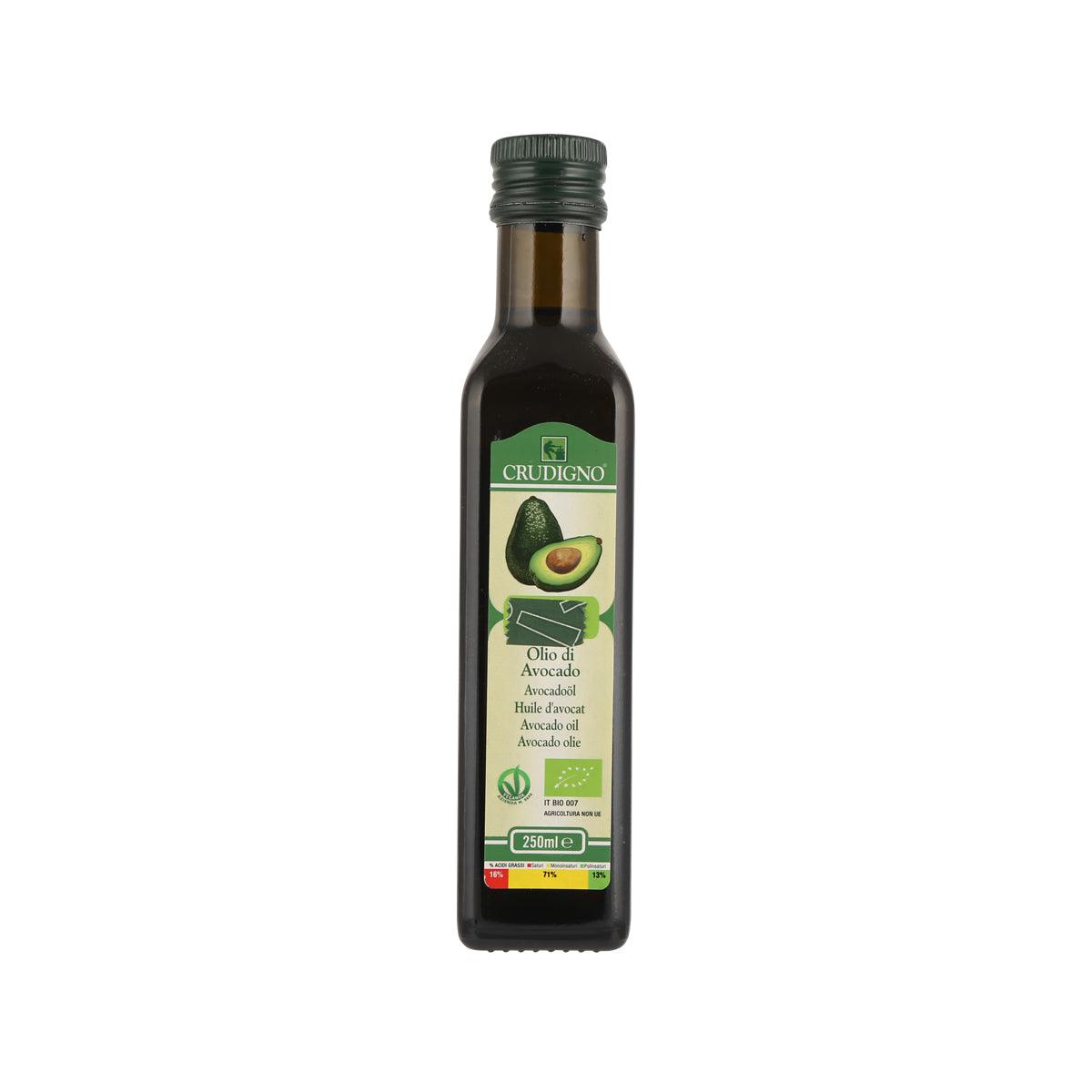 CRUDIGNO Organic Avocado Oil, 250mL – Cold Pressed