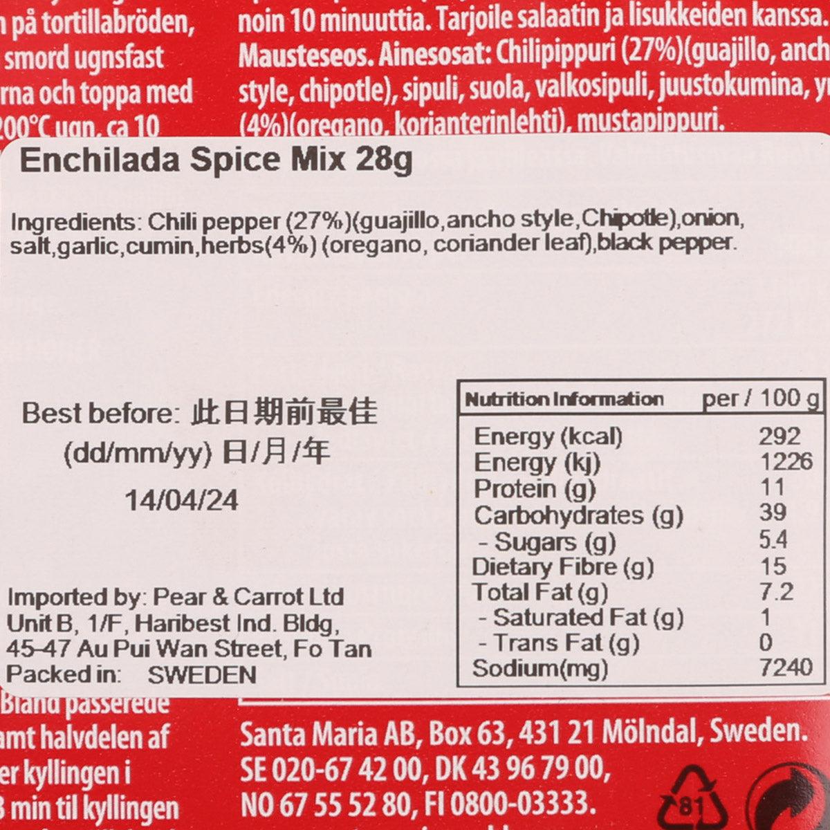 SANTA MARIA Enchilada Spice Mix  (28g)