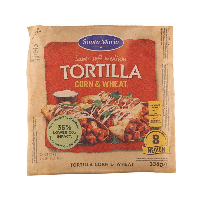 SANTA MARIA Tortilla - Corn & Wheat (Medium)  (336g)