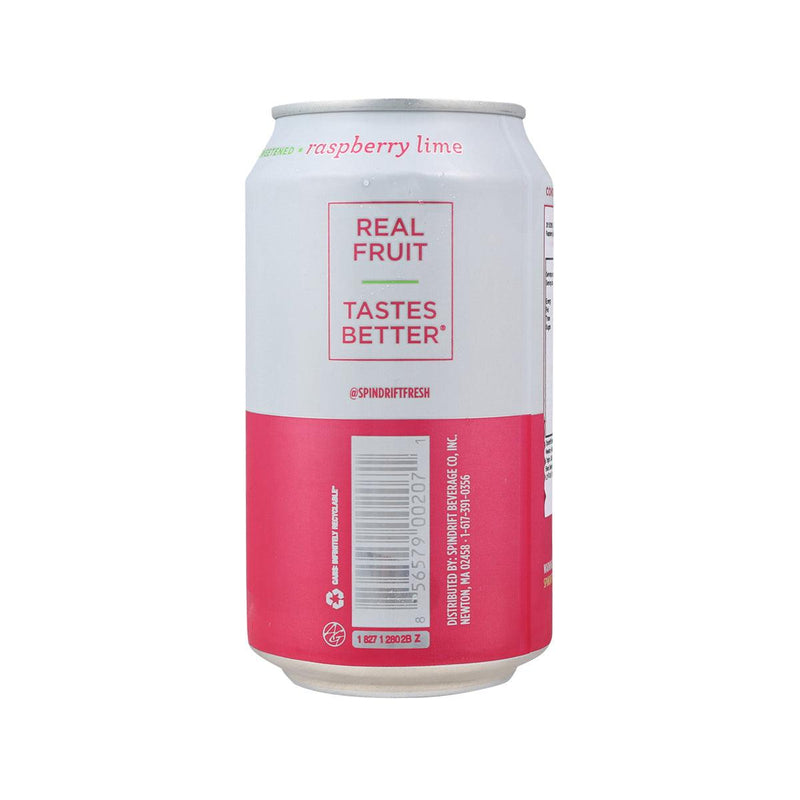 SPINDRIFT Sparkling Water - No Added Sugar Raspberry Lime  (355mL)