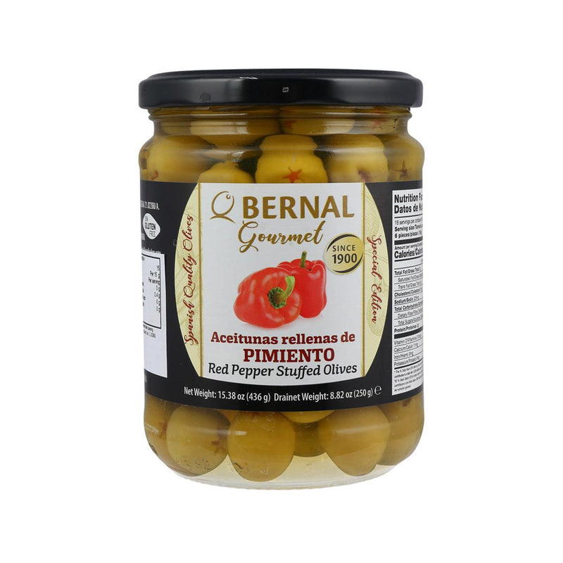 BERNAL Red Pepper Stuffed Olives  (436g)