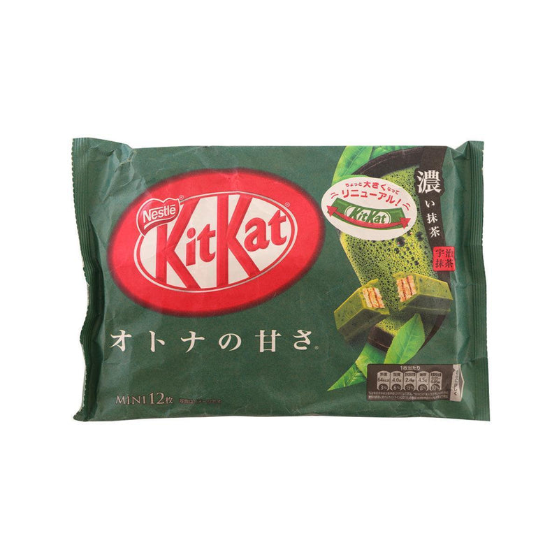 NESTLE KitKat® Wafer in Green Tea Flavored Chocolate [Family Pack]  (124.3g)