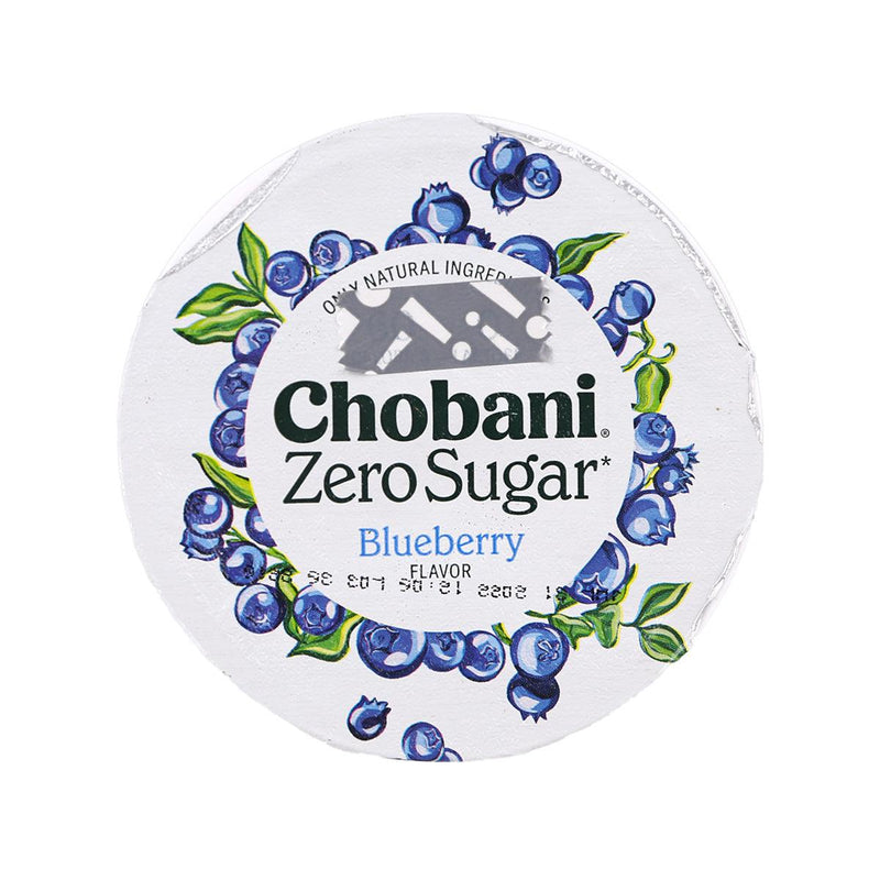 CHOBANI Zero Sugar Nonfat Greek Yogurt - Blueberry Flavor  (150g)
