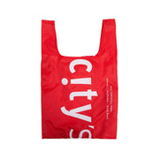 CITYSUPER 可摺疊環保袋(小)-<b>city</b>'super Logo-紅色