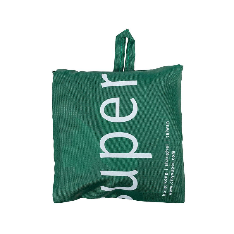 CITYSUPER Small Environmental Pocketable Bag-CS Logo-Garden Green