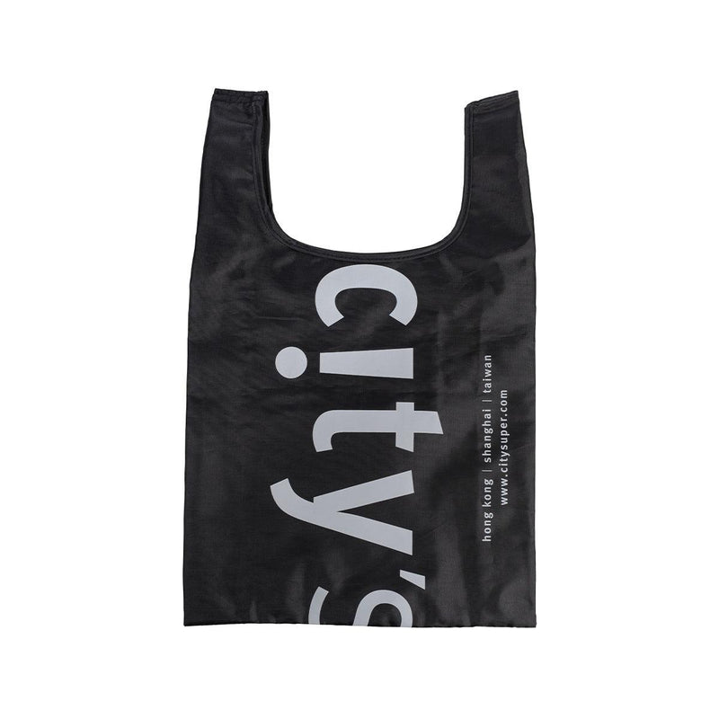 CITYSUPER Small Environmental Pocketable Bag-CS Logo-Black