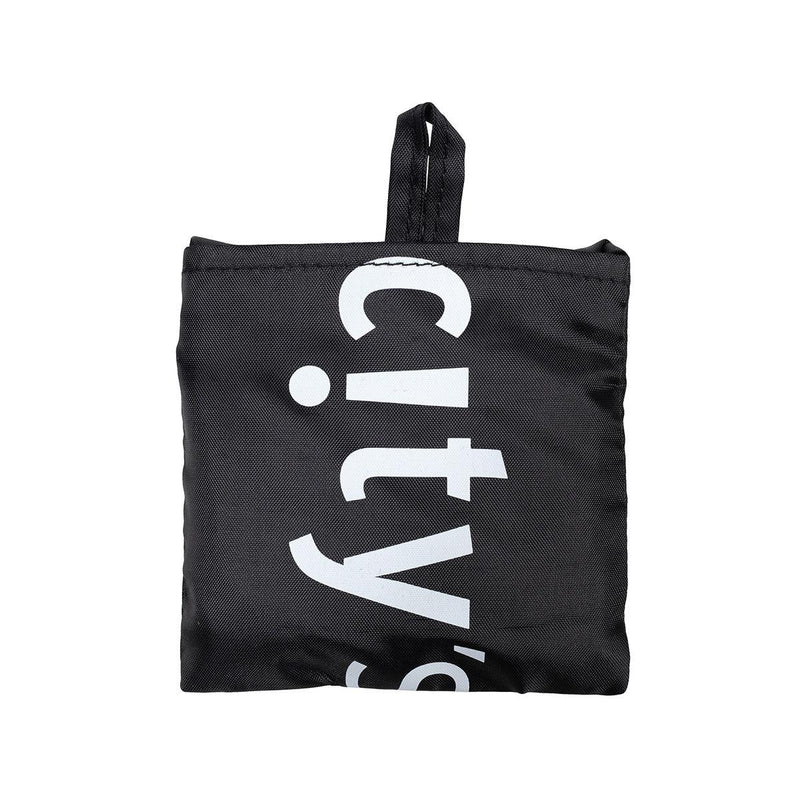 CITYSUPER Small Environmental Pocketable Bag-CS Logo-Black