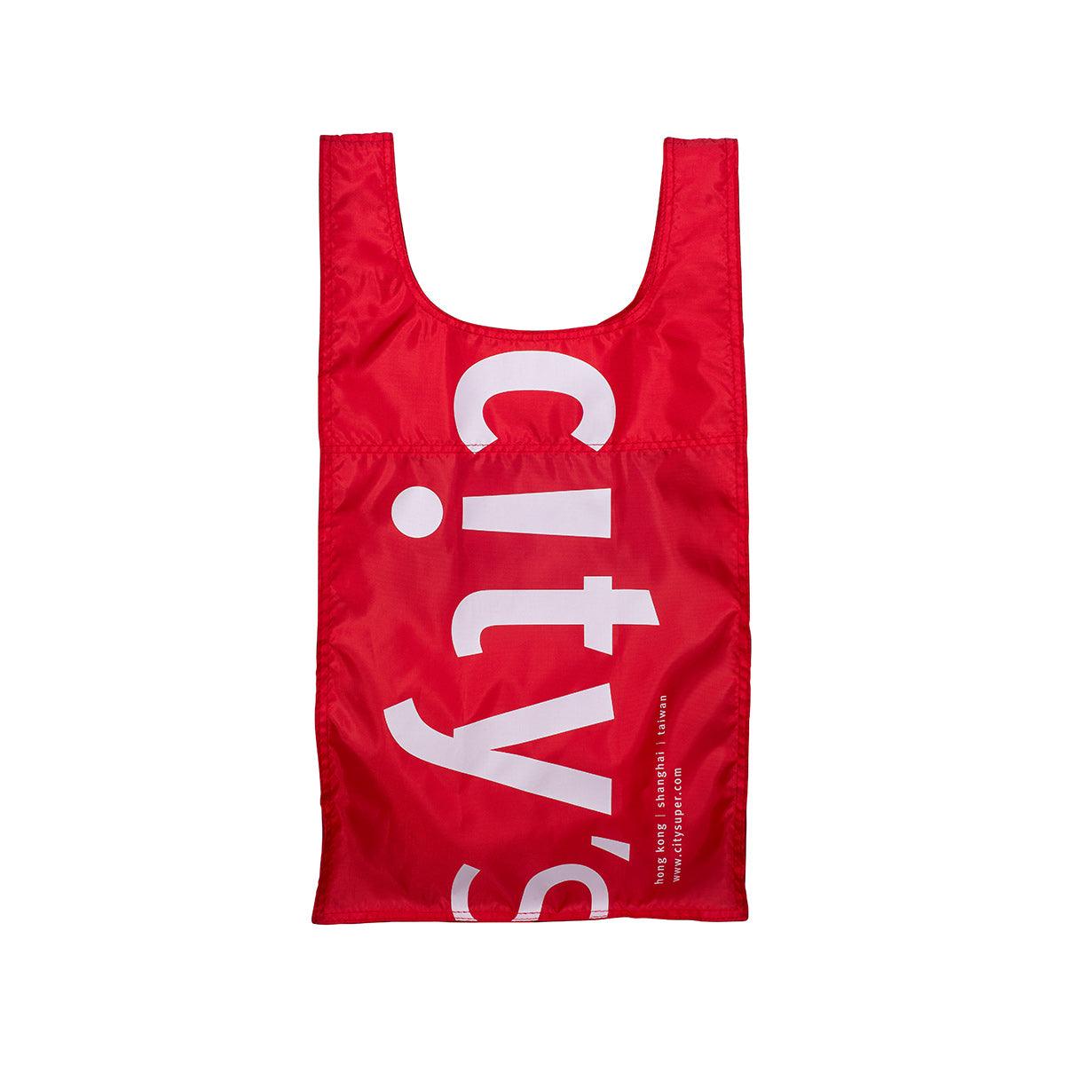 CITYSUPER 可摺疊環保袋(大)-<b>city</b>'super Logo-紅色