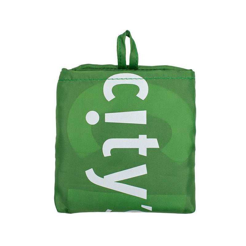 CITYSUPER Large Environmental Pocketable Bag - CS Logo - Green