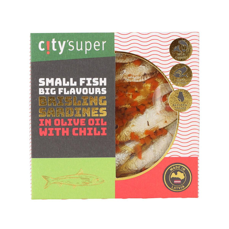 CITYSUPER 橄欖油浸黍鯡魚 - 辣椒  (120g)