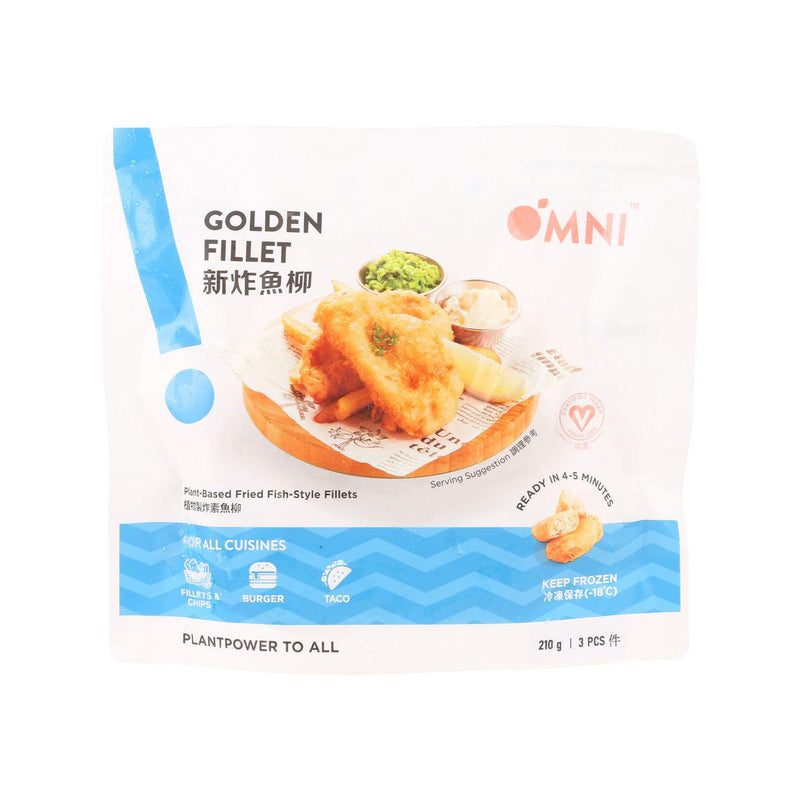 OMNIFOODS Golden Fillet (Plant-Based Fried Fish-Style Fillets)  (210g)
