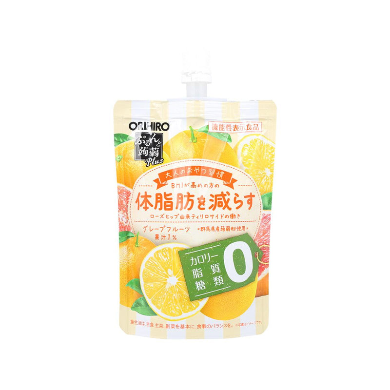 ORIHIRO Konjac Jelly Drink - Grapefruit (Zero Calorie, Fat, Sugar)  (130g)