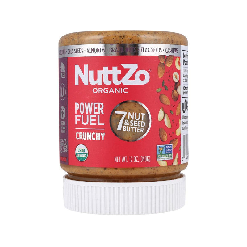 NUTTZO Organic Power Fuel Crunchy 7 Nut & Seed Butter  (340g)