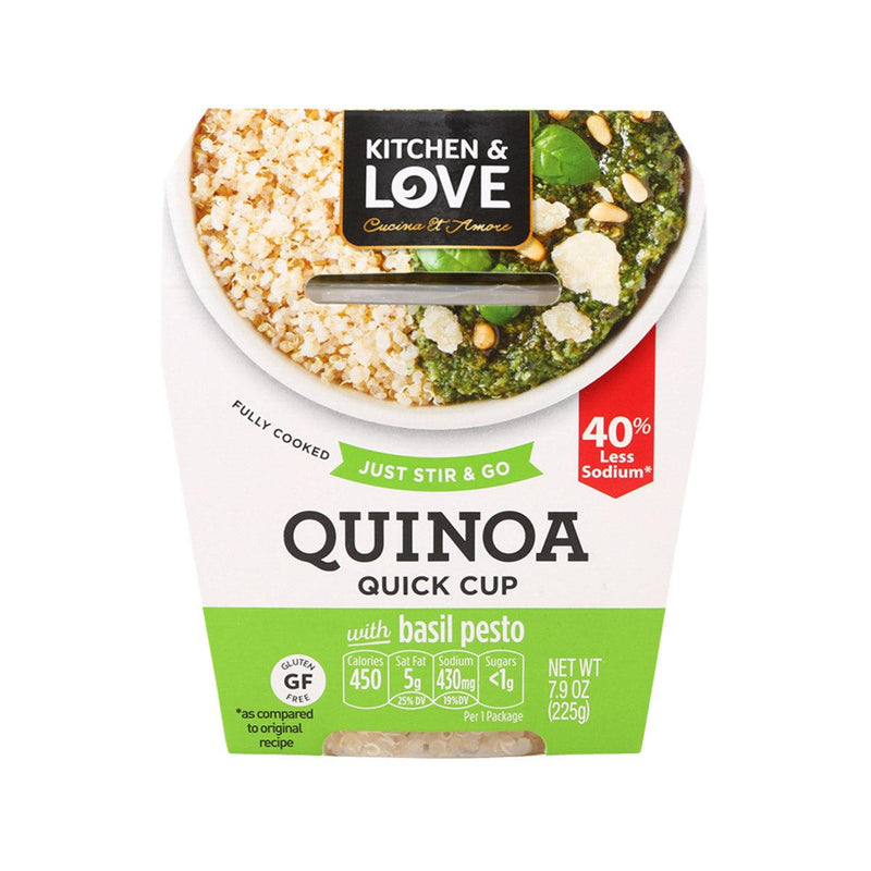 KITCHEN & LOVE Quinoa Quick Meal with Basil Pesto  (225g)