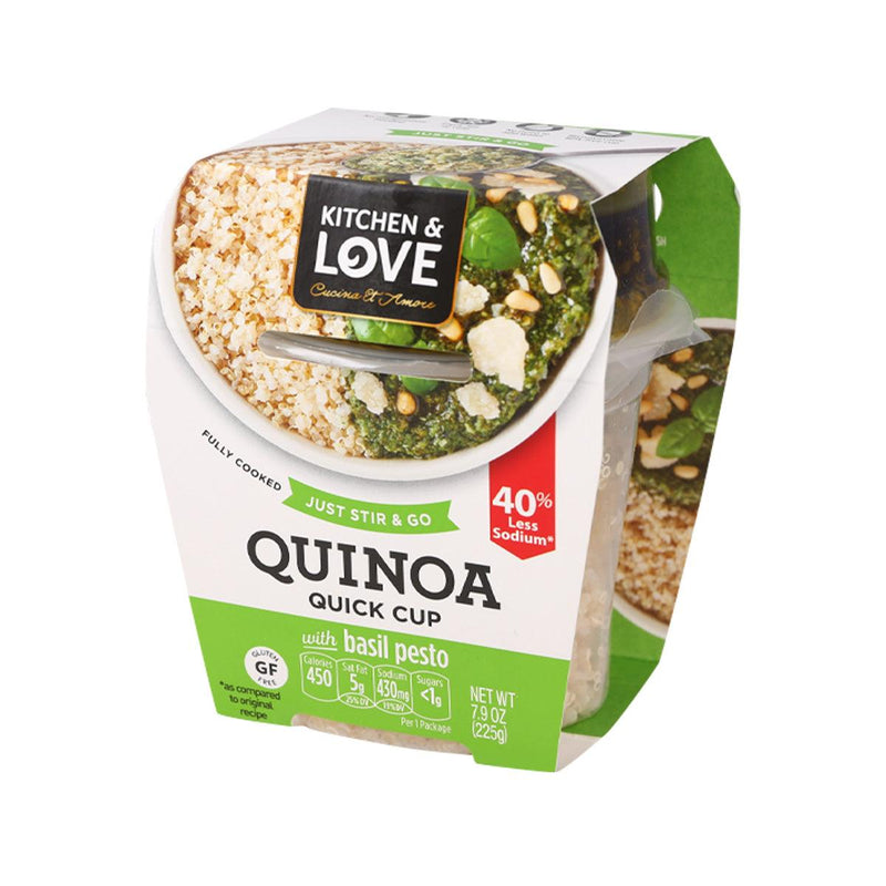 KITCHEN & LOVE Quinoa Quick Meal with Basil Pesto  (225g)