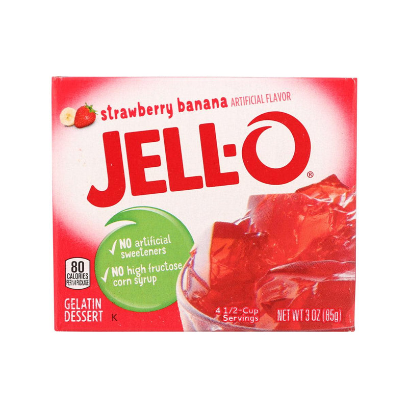 JELL-O Gelatin Dessert Mix - Strawberry Banana Flavor  (85g)