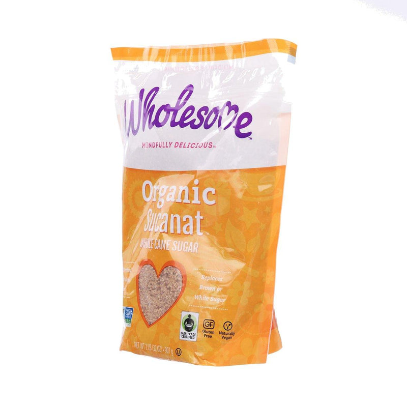 WHOLESOME Organic Sucanat Panela Whole Cane Sugar  (907g)