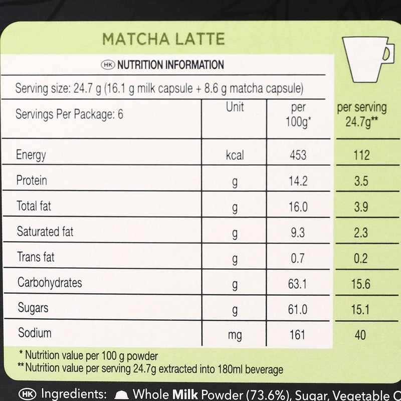 NESCAFE DOLCE GUSTO 星巴克抹茶牛奶膠囊  (148.2g)