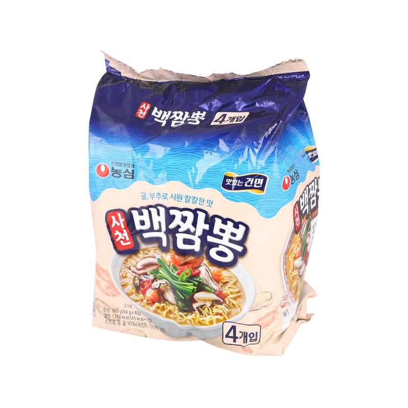 NONG SHIM Non-frying Spicy Sacheon Seafood Noodle  (4 x 94g)