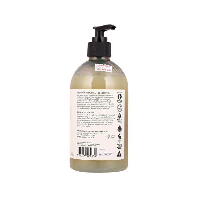 KOALA ECO All Natural Laundry Wash Liquid - Lemon Scented Eucalyptus & Rosemary  (500mL)