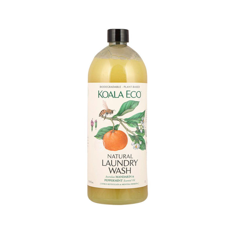 KOALA ECO All Natural Laundry Wash Liquid - Mandarin and Peppermint  (1L)