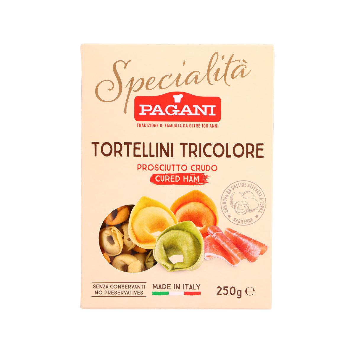 PAGANI Tricolor Tortellini with Cured Ham, 250g