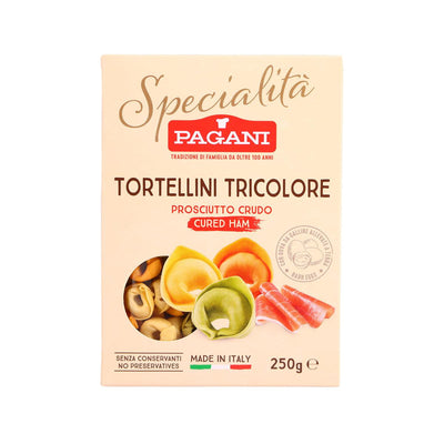 PAGANI Tricolor Tortellini with Cured Ham, 250g