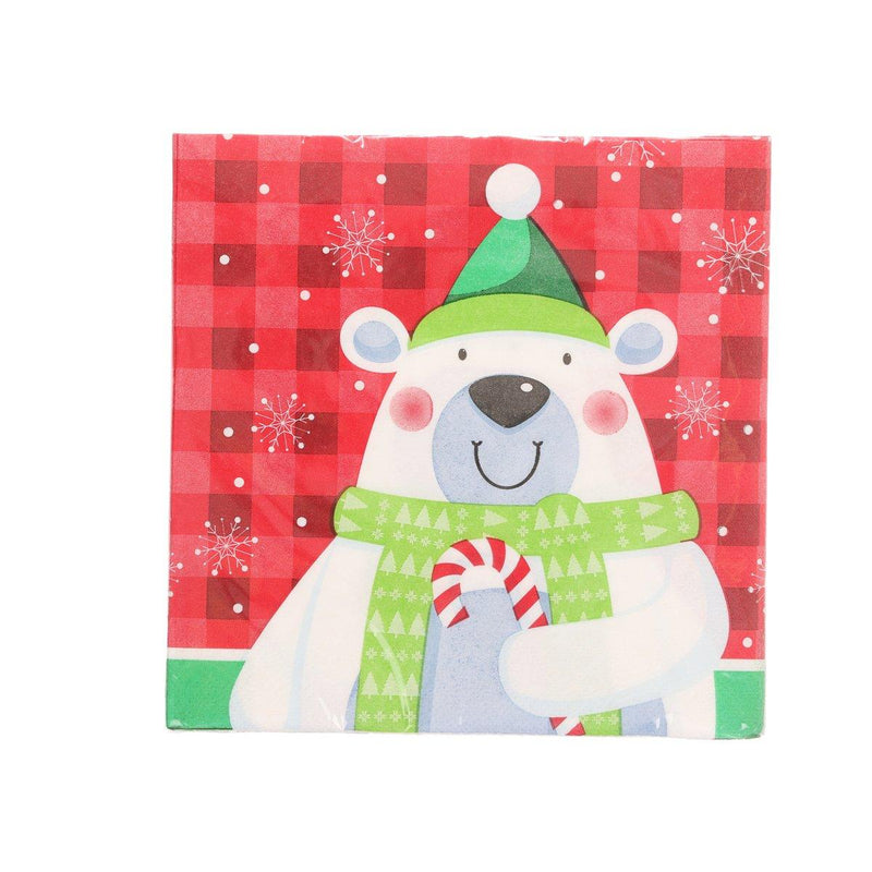 CREATIVE CONVERTING 聖誕派對餐巾 - 北極熊  (16pcs)