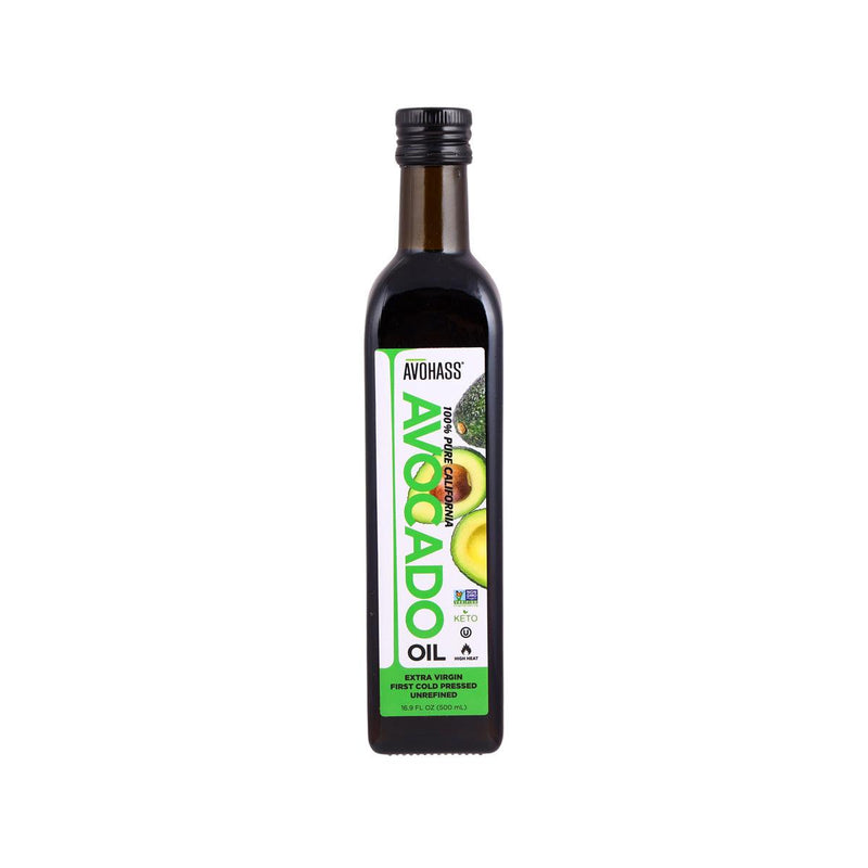 AVOHASS Keto Extra Virgin First Cold Pressed Unrefined Avocado Oil  (500mL)