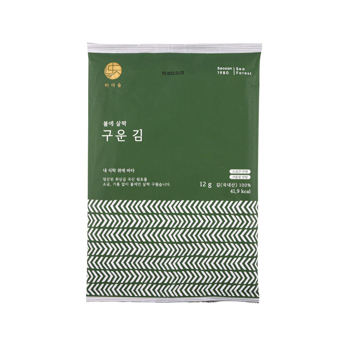 BADASOOP Premium Unseasoned Roasted Seaweed  (12g)