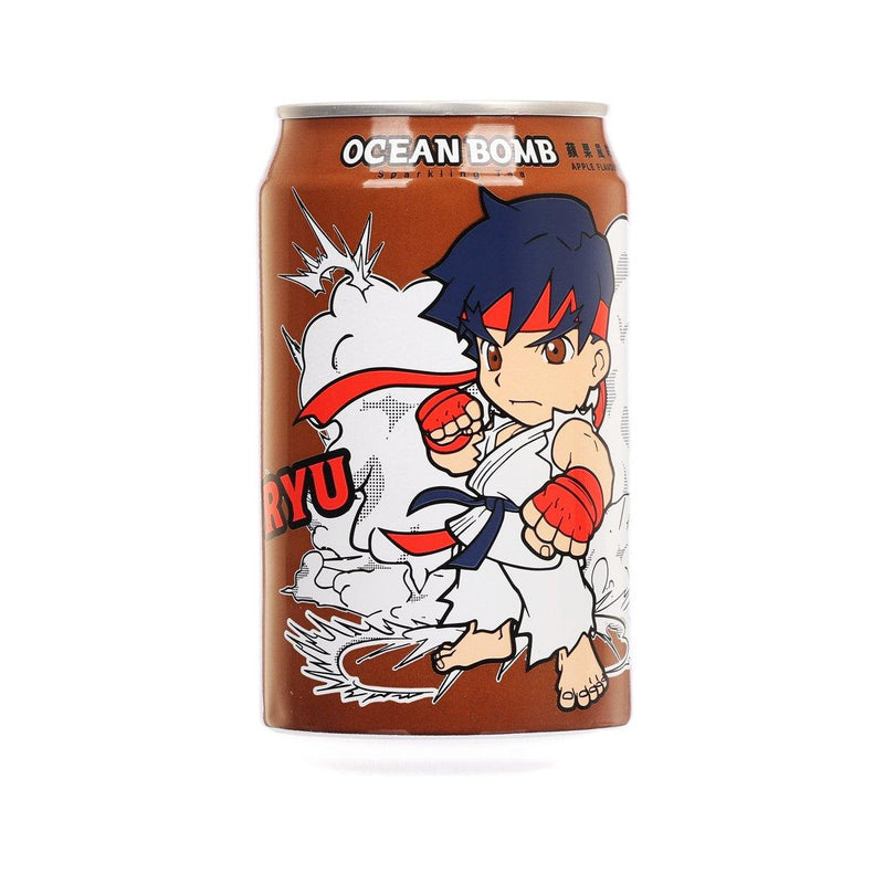YHB OCEAN BOMB Apple Flavour Sparkling Tea (Street Fighter Ryu) [Can]  (330mL)