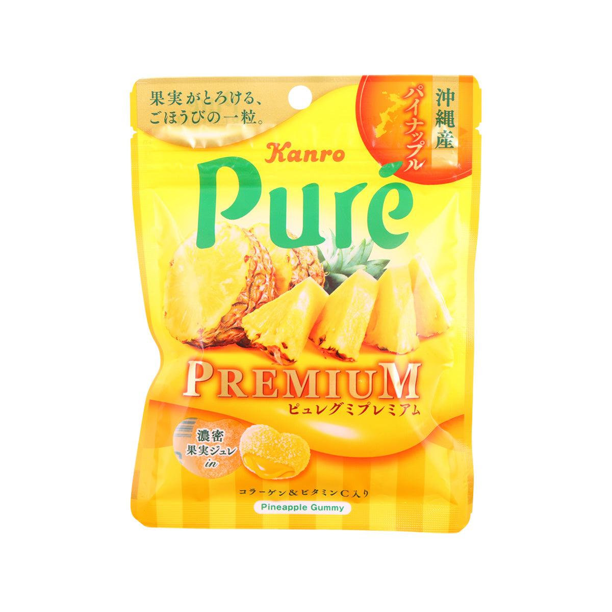 KANRO Pure Premium Gummy - Pineapple Flavor  (54g)