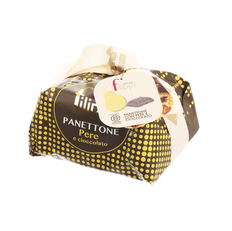 FILIPPI Panettone with Candied Pears and Dark Chocolate  (500g)