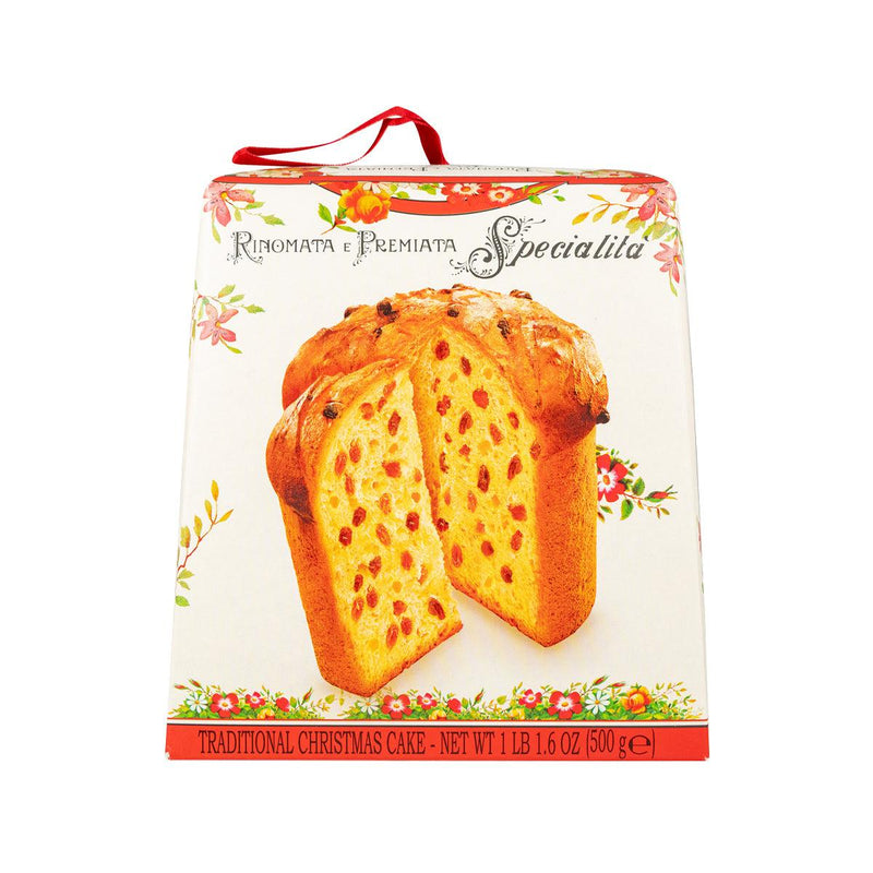 VIRGINIA Tall Bake Traditional Panettone with Sultanas and Candied Fruits  (500g)