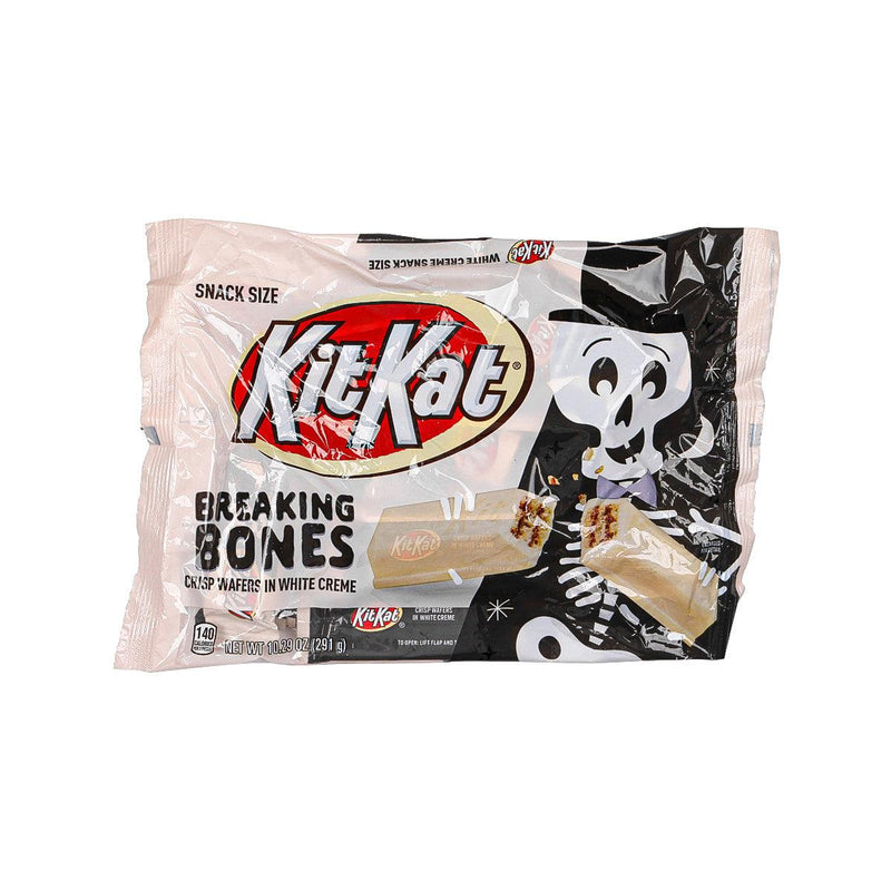 NESTLE Kit Kat Breaking Bones Crisp Wafers in White Crème - Snack Size  (291g)