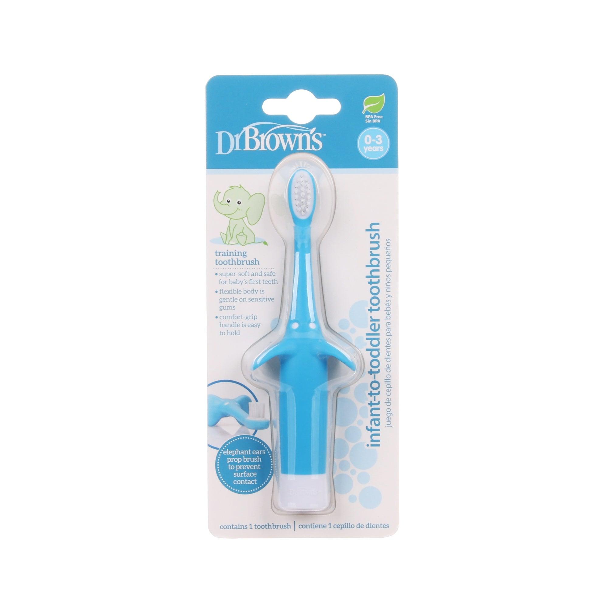 DR BROWN'S Training Toothbrush - Elephant Blue  (1pc)