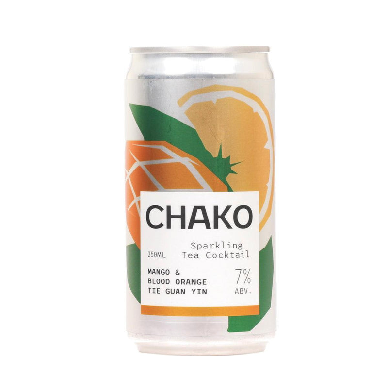 CHAKO Sparkling Tea Cocktail - Mango & Blood Orange Tie Guan Yin (Alc 7.0%) [Can]  (250mL)