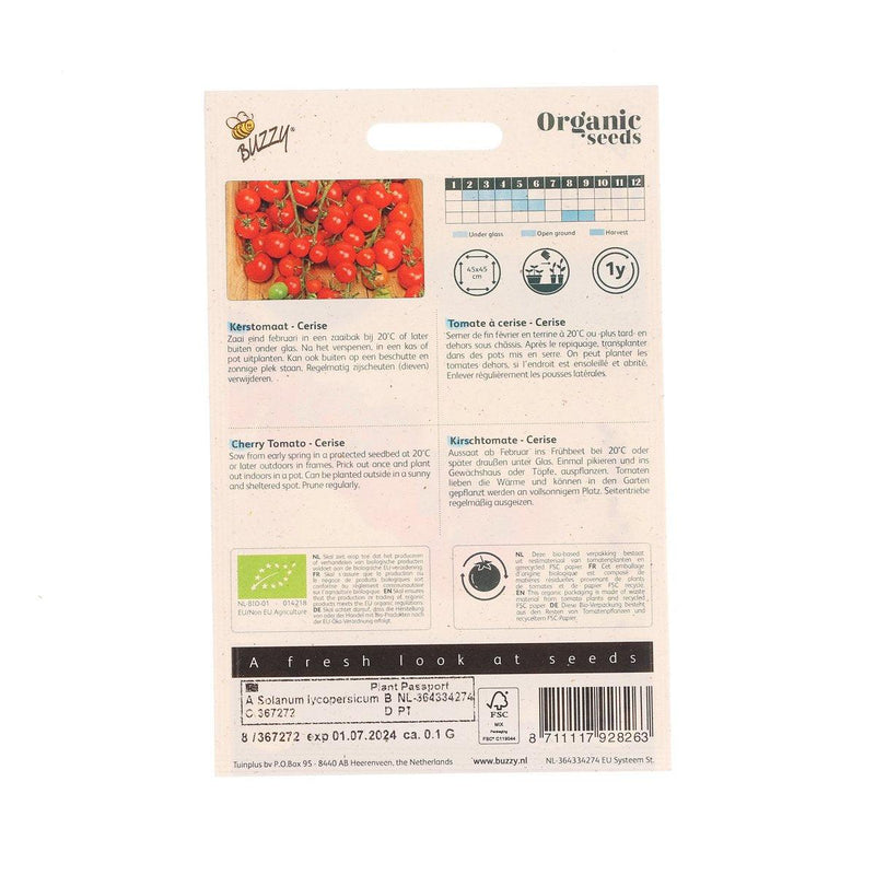 Organic Seeds - Cherry Tomato  (0.1g)