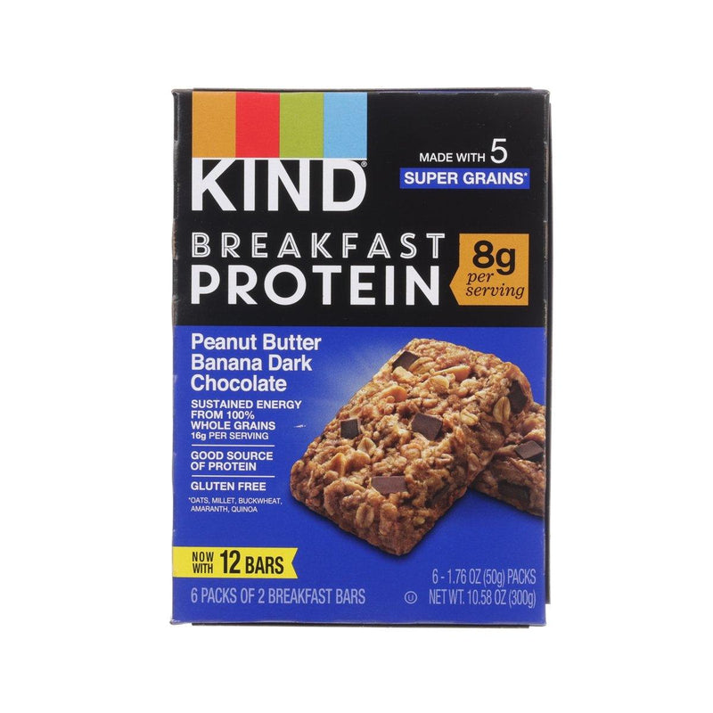 KIND Breakfast Protein Bars - Peanut Butter Banana Dark Chocolate  (300g)