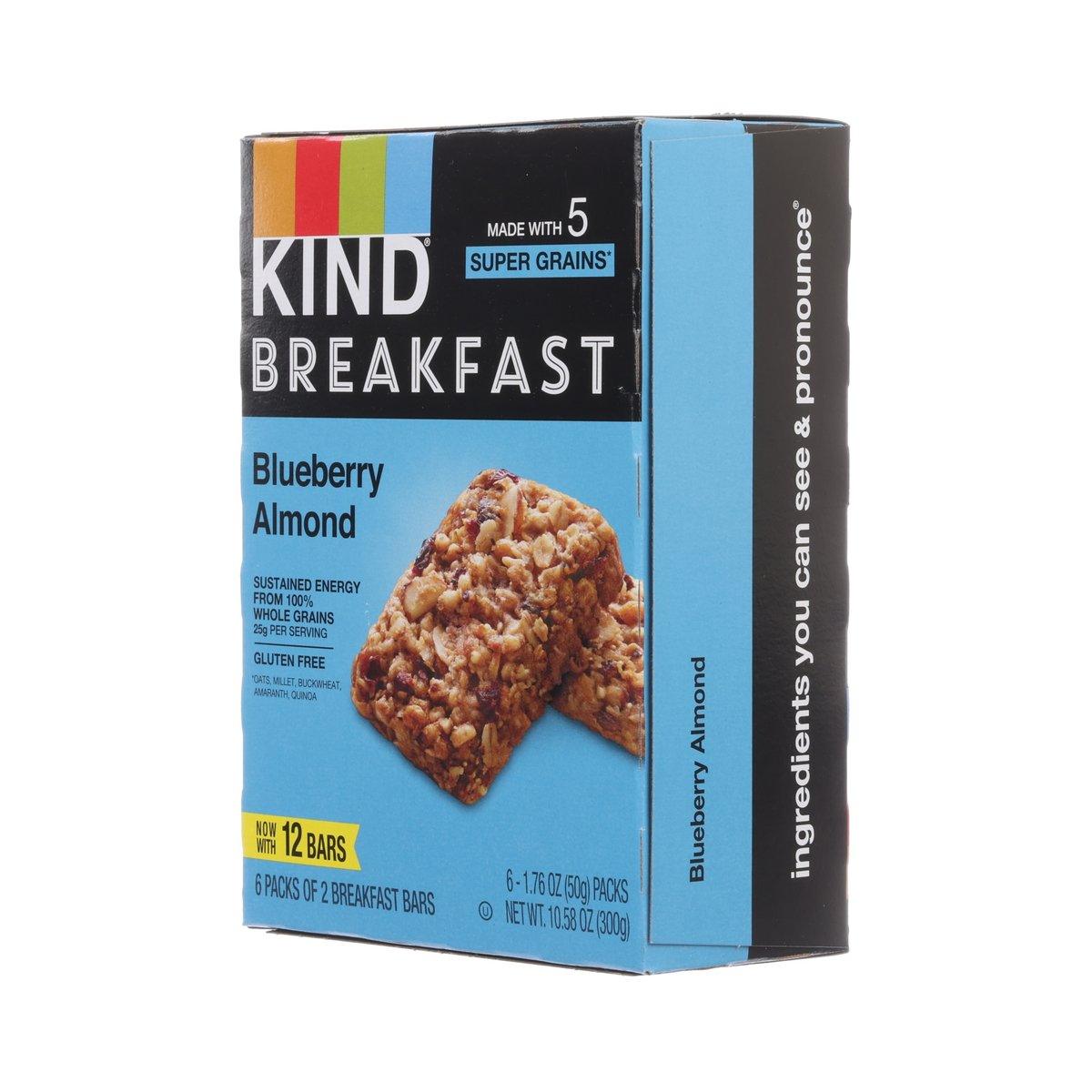 KIND Breakfast Bars - Blueberry Almond  (300g)