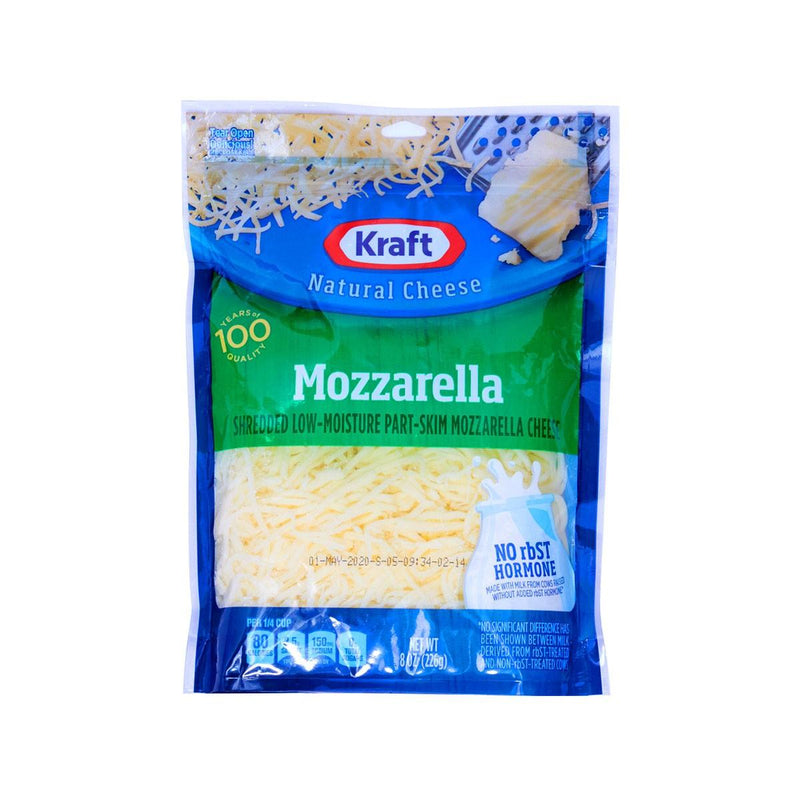 KRAFT Shredded Low-Moisture Part-Skim Mozzarella Cheese  (226g)