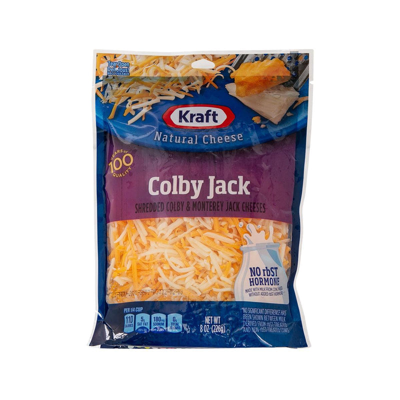 KRAFT Shredded Processed Colby & Monterey Jack Cheese  (226g)