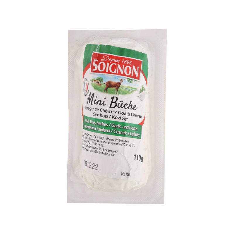 SOIGNON Soft Goat Cheese with Garlic and Herbs  (110g)