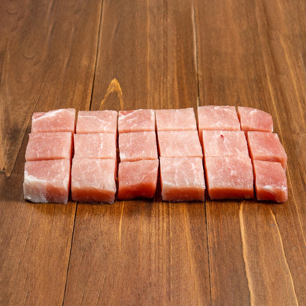 USA Pork Loin Cube Boneless [Previously Frozen]  (200g)