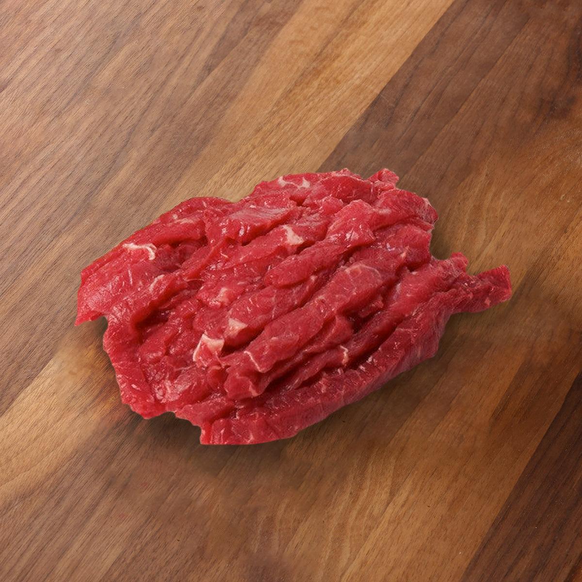 AUS ORGANIC BEEF Australian Chilled 100% Grass Fed Organic Beef for Stir Frying  (150g)