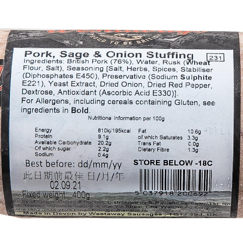 WESTAWAYS Sage & Onion Stuffing  (400g) - city&