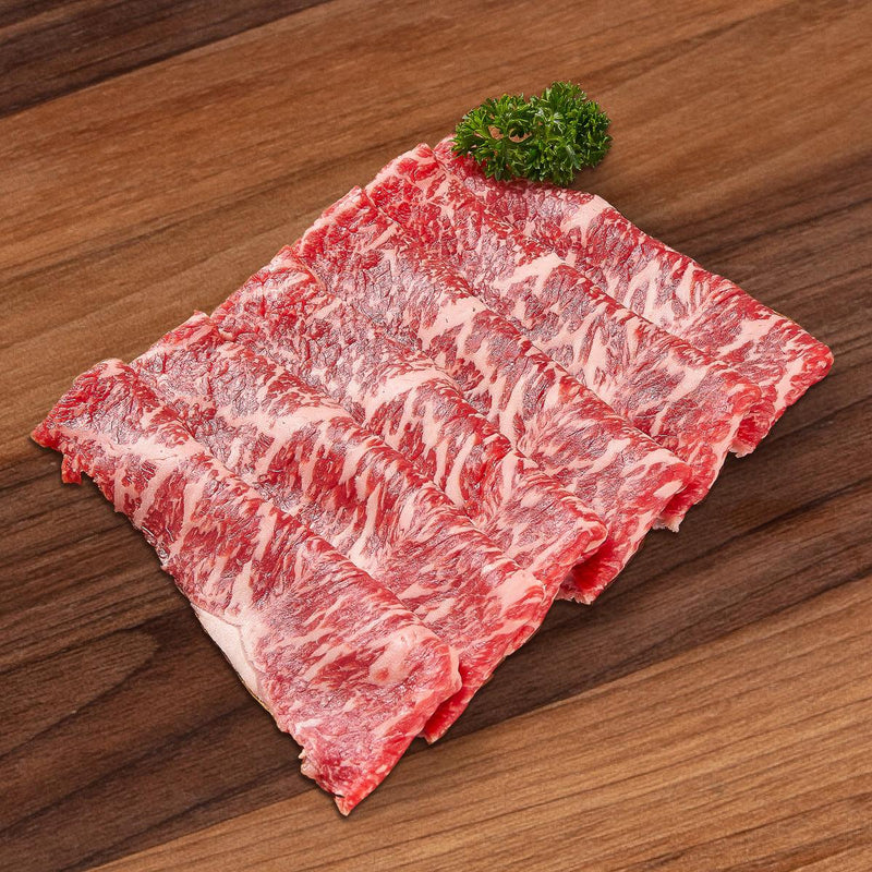 HOENGSEONG HANWOO Korea Hoengseong Chilled Grade 1++ Hanwoo Beef Striploin for Hot Pot  (200g)