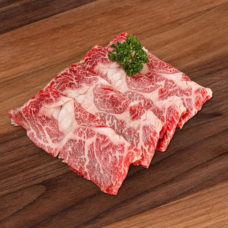 HOENGSEONG HANWOO Korea Hoengseong Chilled Grade 1++ Hanwoo Beef Rib Eye for Hot Pot  (200g)