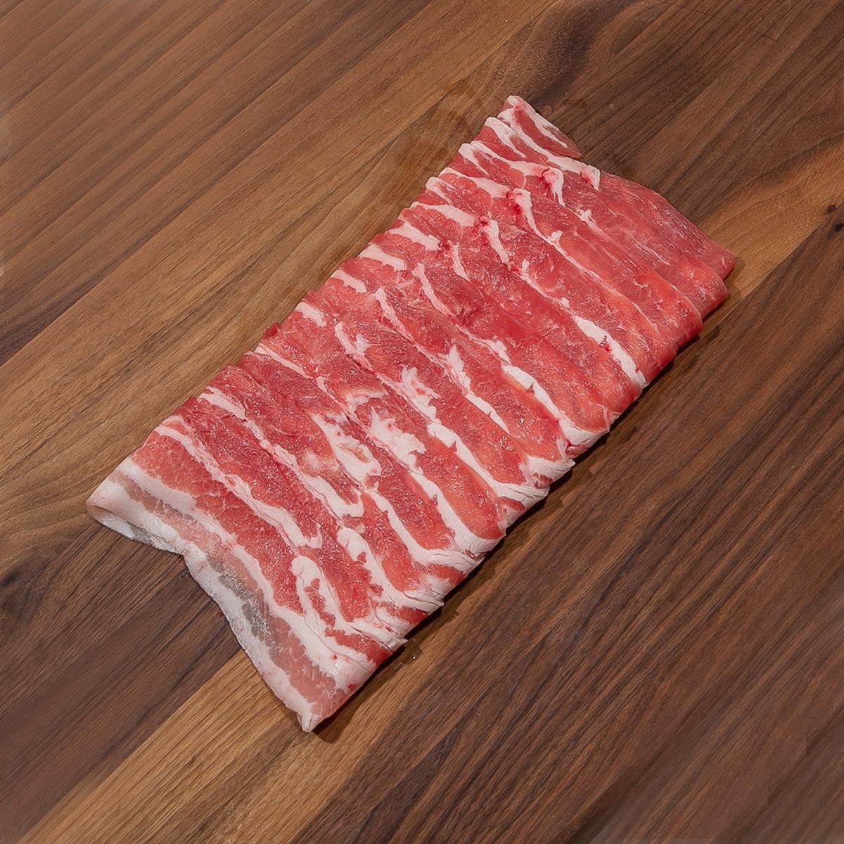 HOKKAIDO WHEY PORK Japan Hokkaido Pork Belly for Shabu Shabu [Previously Frozen]  (190g)